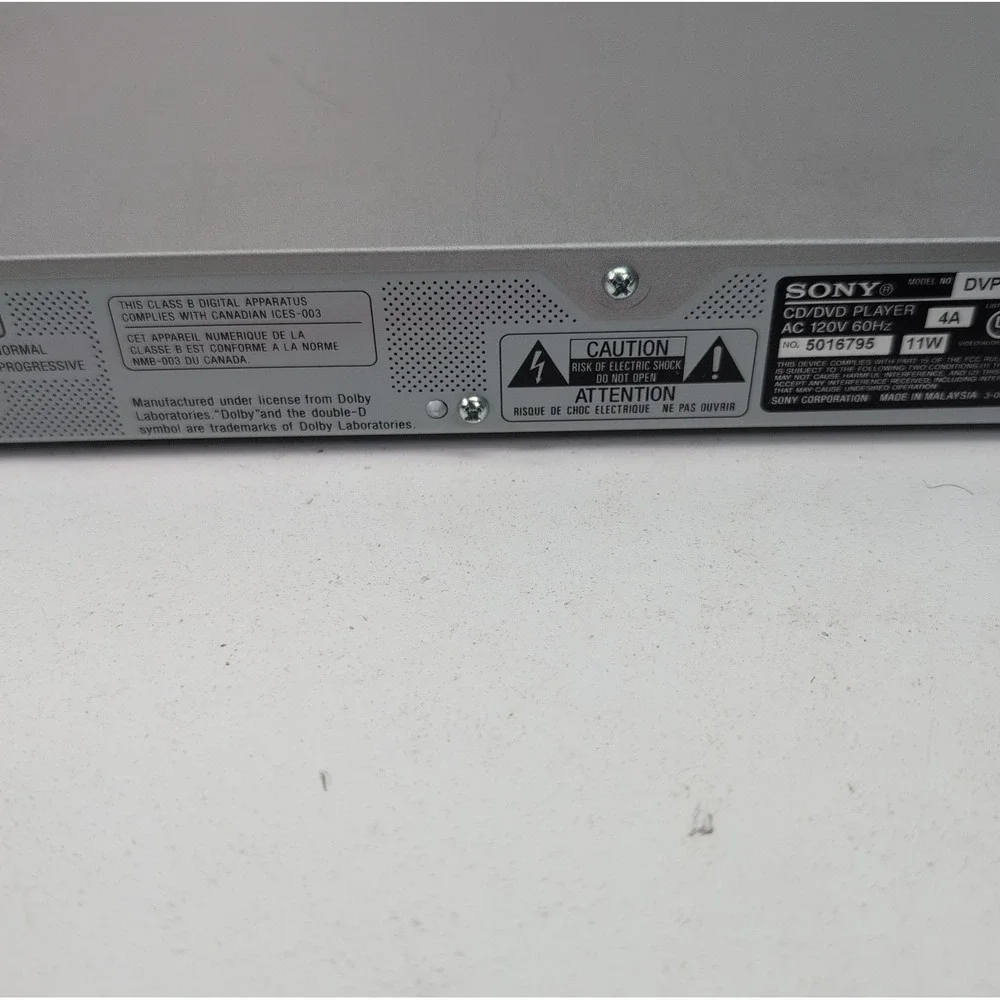 Sony dvp ns575p